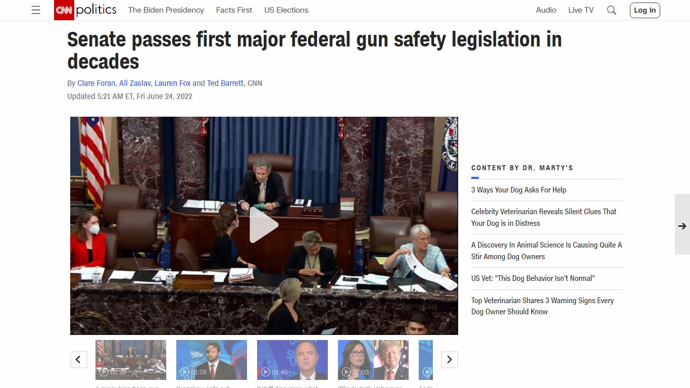 Senate passes first major federal gun safety legislation in decades - CNN